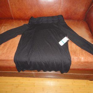 AK ANN KLEIN LARGE CABLE KNIT COWL NECK   100% RAYON  XL